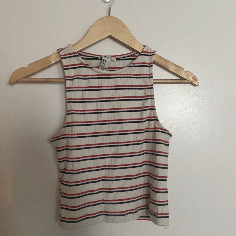 Striped Crop Tank